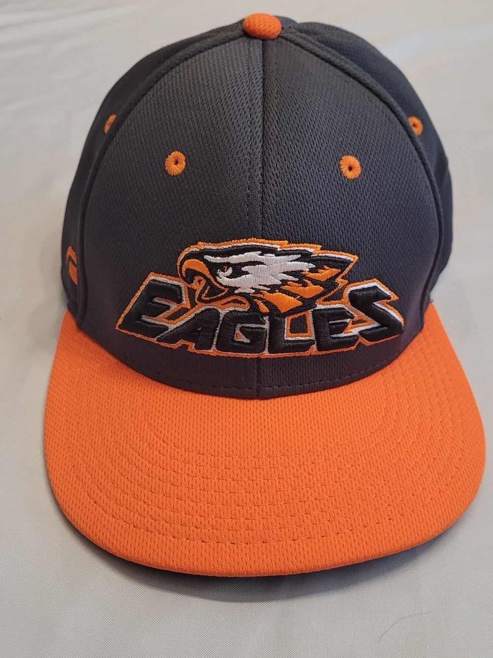 Philadelphia Eagles Fitted Hat L/XL Black Orange Streetwear Cap